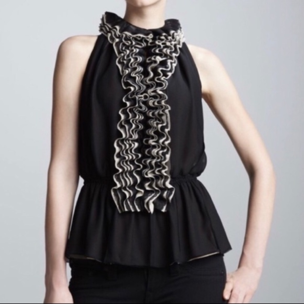Robert Rodriguez Ruffle Tank Top